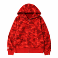 Red Ape Hoodie With Shark Face and Logos